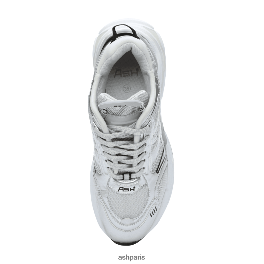 femmes ASH argent/perle baskets de mode de course 6H8D0028